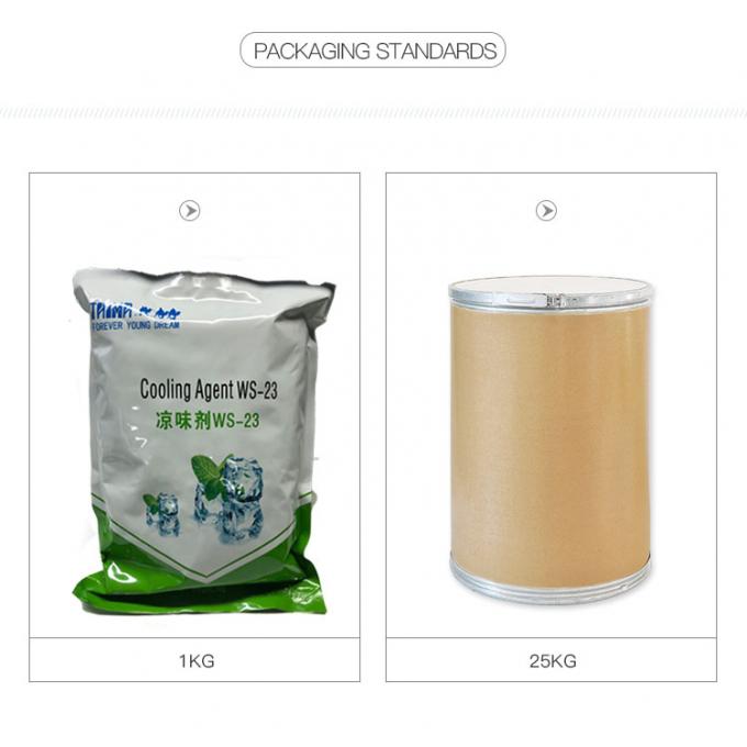 White Crystalline Natural Cooling Agents Cas 51115-67-4 WS-23 For Food / Beverage 3