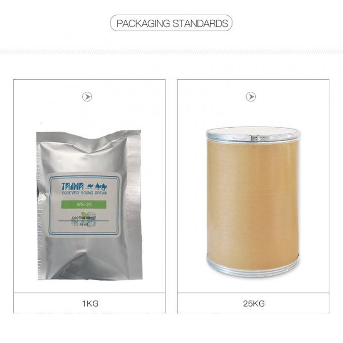 White Crystalline Natural Cooling Agents Cas 51115-67-4 WS-23 For Food / Beverage 4