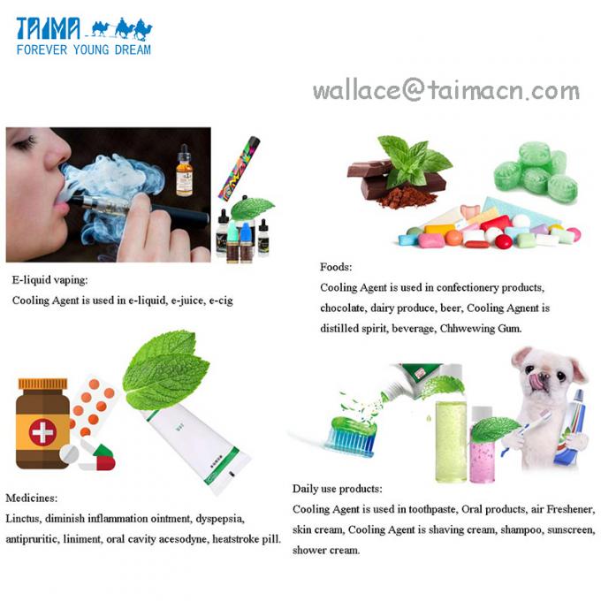 Menthol WS-23 Cooling Agent Powder Food Grade CAS 51115-67-4 FDA Certificate 1