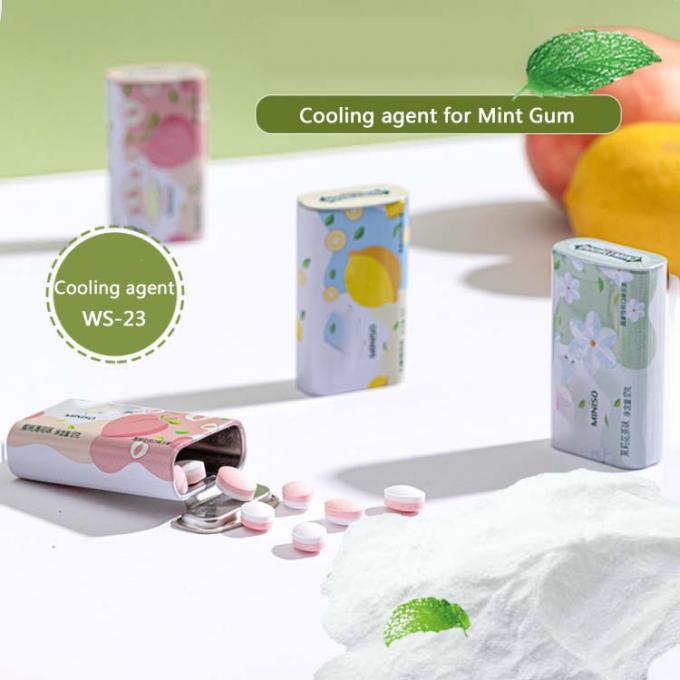 White Crystalline Mint Gum Ws23 Cooling Agent C10H21NO 0