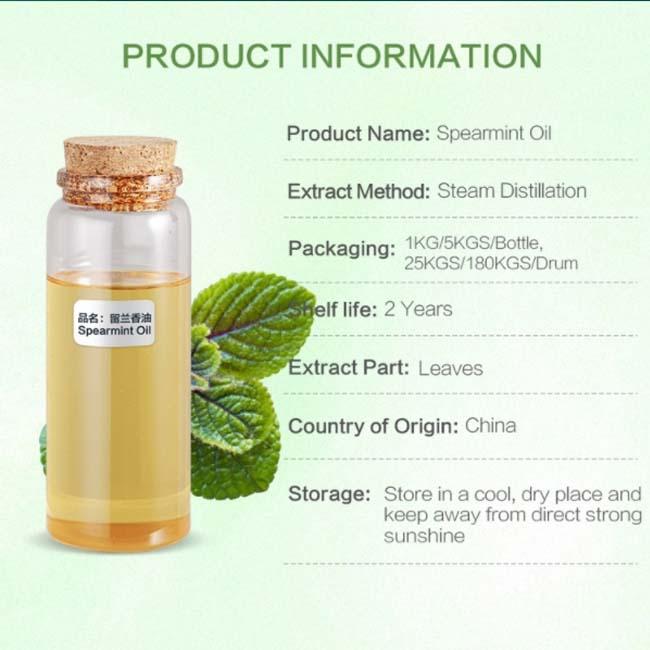 Organic Food Grade Additives 100% Spearmint Essential Oil HPLC 1