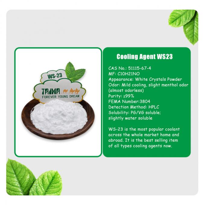 White Crystalline Powder WS-23 Cooling Agent from Plant Extract for Daily Necessities 0