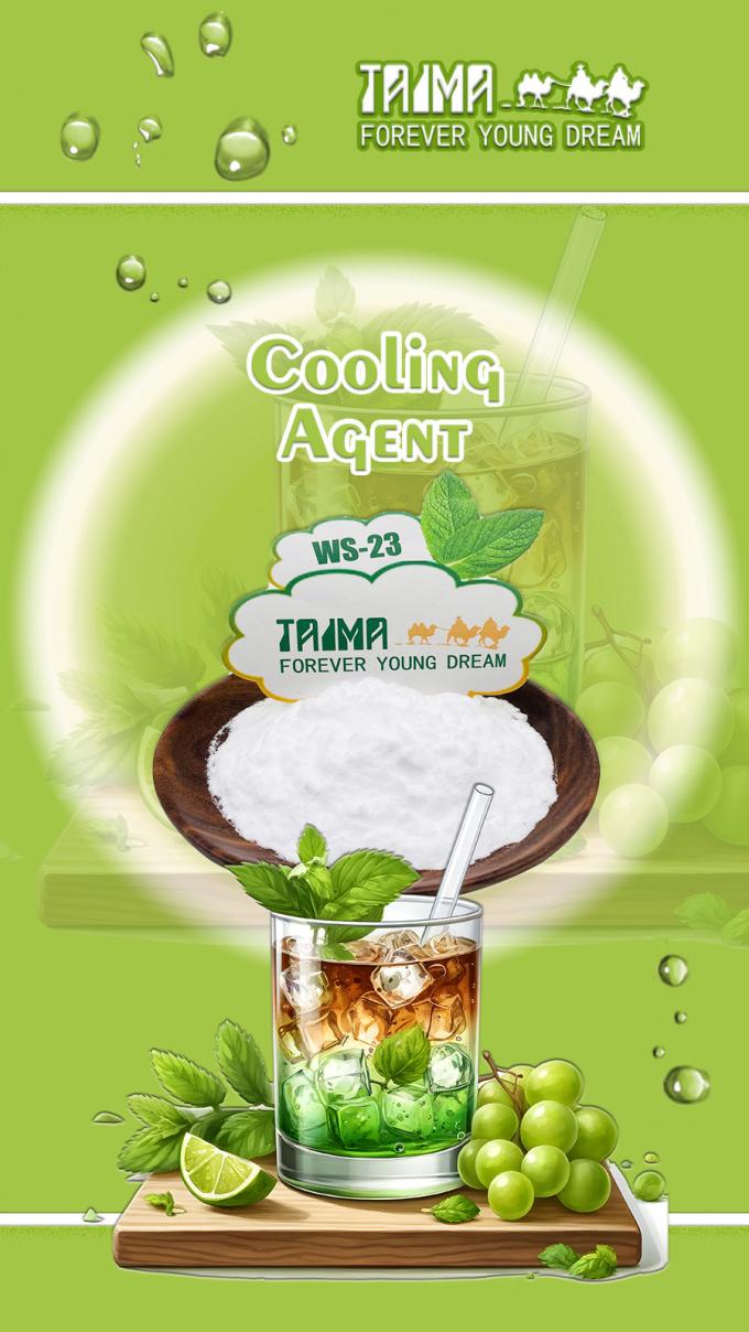 Mild Menthol Like Odor Propylene Glycol Vegetable Oils Solubility WS-23 Cooling Agent 1