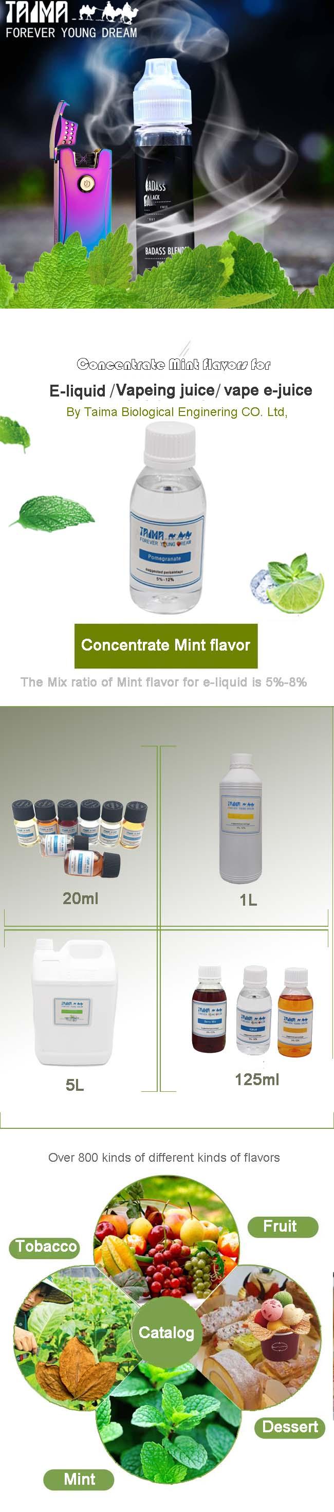 vaping Mint Flavour Concentrate tobacco flavor For E-Liquid Vape Juice 0