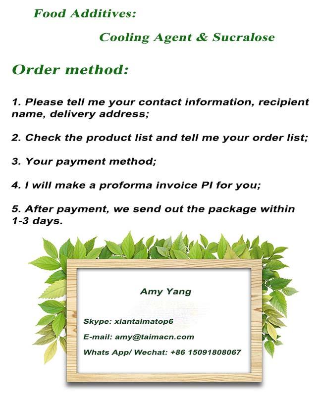 Food Additive Cooling Agent Powder And Sucralose Powder 56038-13-2 2