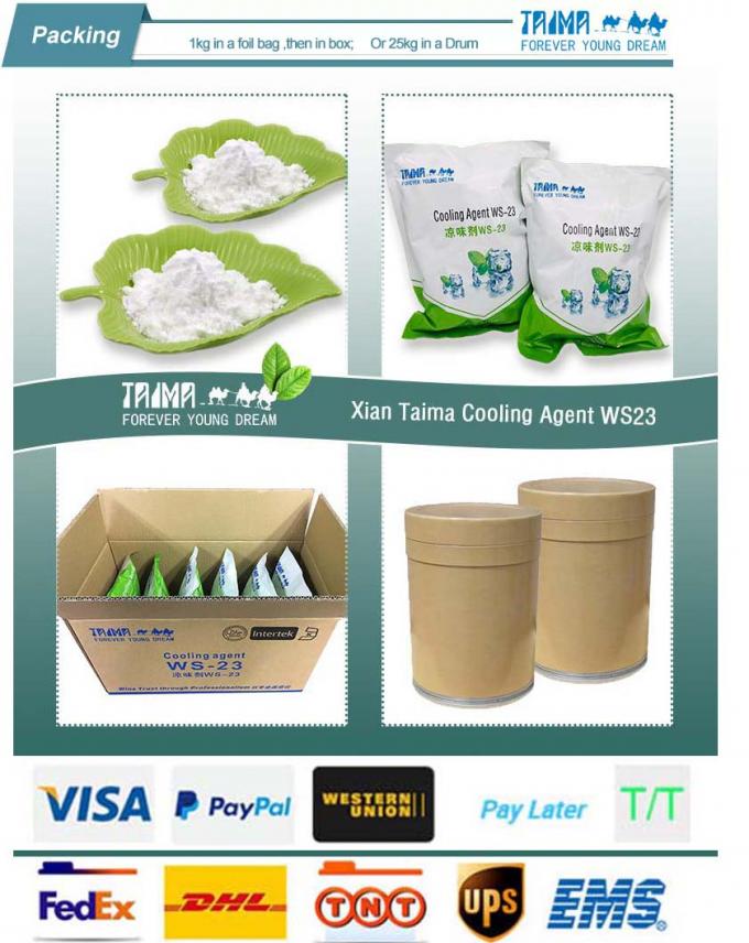 Food Koolada Ws 23 Cooling Agent Powder For Candy Mint Gum CAS 51115-67-4 5