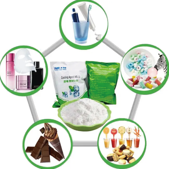10ppm Refreshing Cooling Agent WS23 Powder Mint Flavor EINECS 256-974-4 2