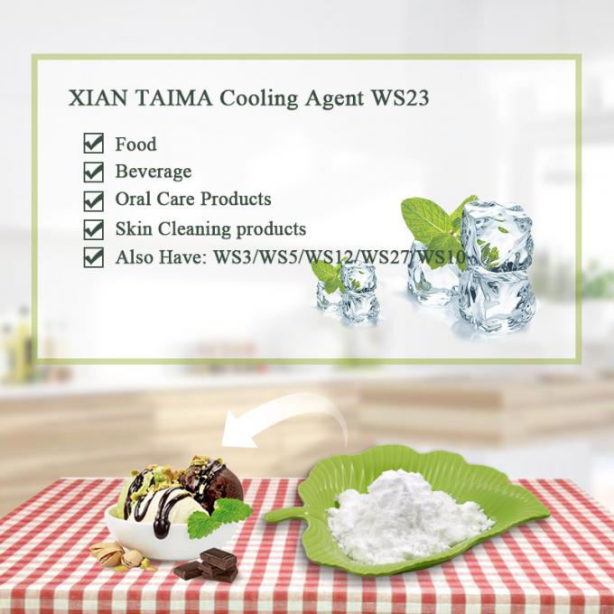 Pure Food Grade Additives WS-23 Cooling Agent Sensory Cooling Power 1