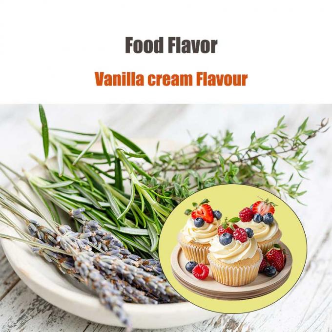 Food Vanilla Cream Flavour Liquid Used For Candy, Baking, Beverages, Ice Cream 0
