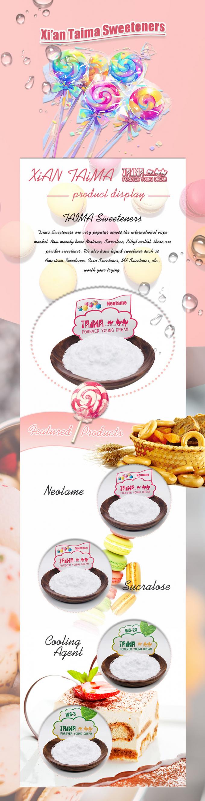 Food Grade Neotame 8000 Times Sweetness Sugar Substitute Sweetener CAS No. 165450-17-9 1