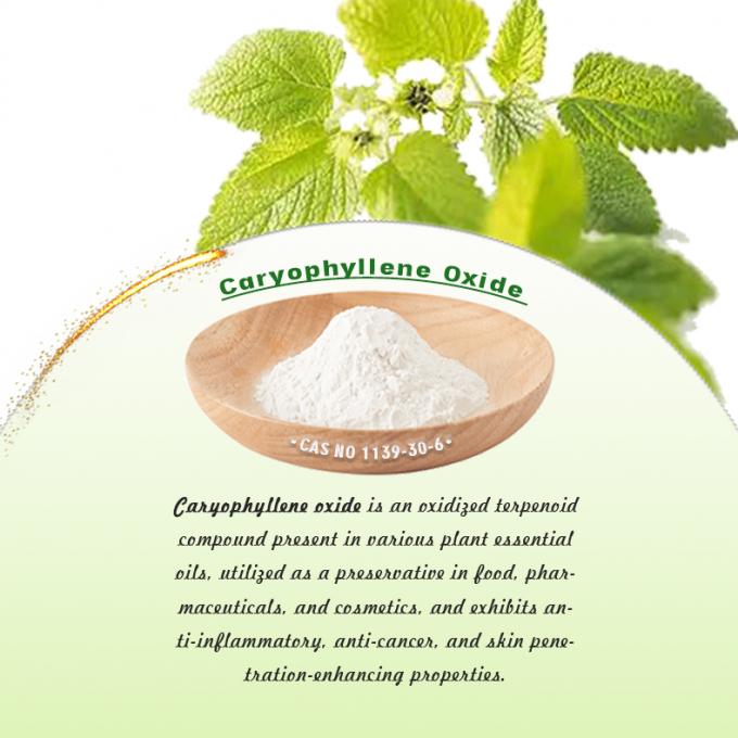 Caryophyllene oxide powder with melting point 55-62 &deg;C boiling point 301.3&deg;C and density 0.96 for pharmaceutical applications 0
