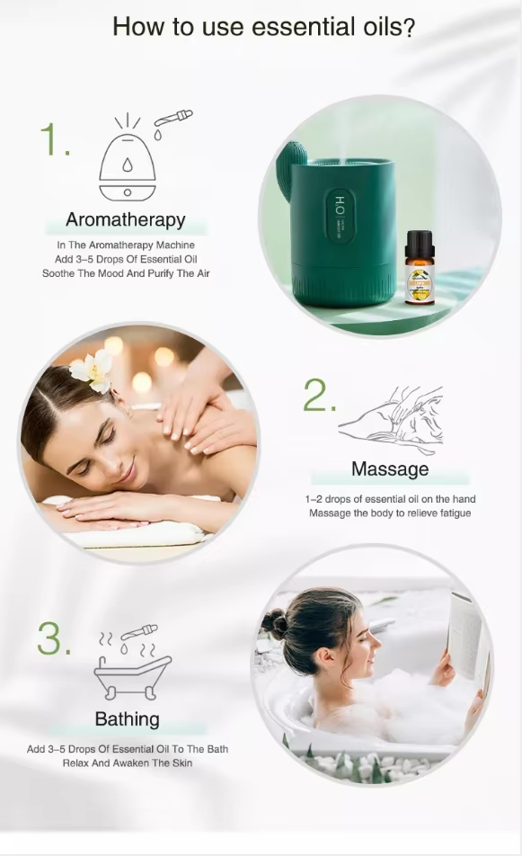 100% Pure Organic Sweet Orange Essential Oil Fruit Peel Aromatherapy Diffuser 3