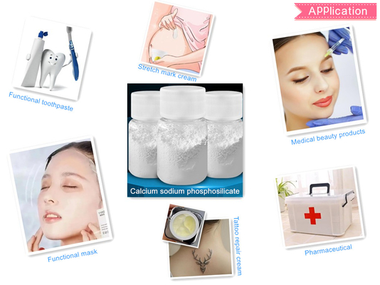 Calcium Sodium Phosphosilicate Actimins Bioactive Glass Powder for Tooth Sensitivity and Stretch Mark Cream CAS 65997-17-3