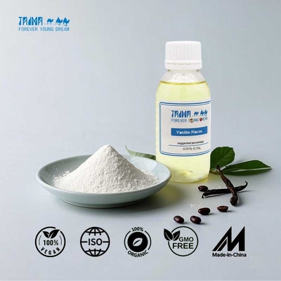 Vanillin Flavor Highly Authentic Vanilla Aroma , Pure and Smooth Taste