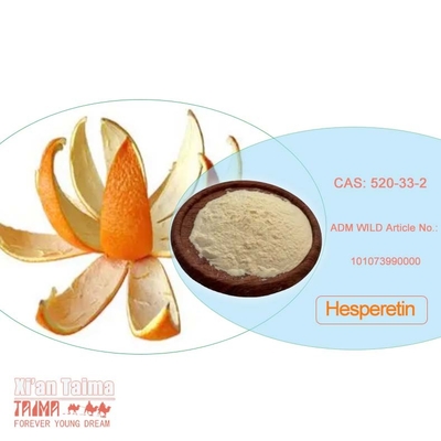 98% Hesperetinp Powder Cas 520-33-2 Hesperetin Extracted From Dried Orange Peel