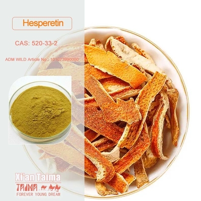 98% Hesperetinp Powder Cas 520-33-2 Hesperetin Extracted From Dried Orange Peel
