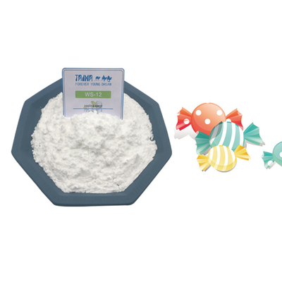 Food Grade Cooling Agent WS12 99.9% Pure White Crystal Powder For Candy