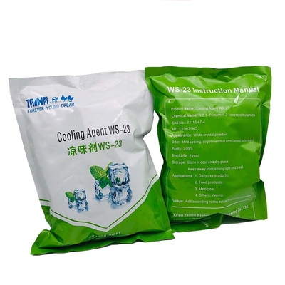 Popular WS-23 Cooling Agent White Crystal Powder Long Lasting Refreshing Effect