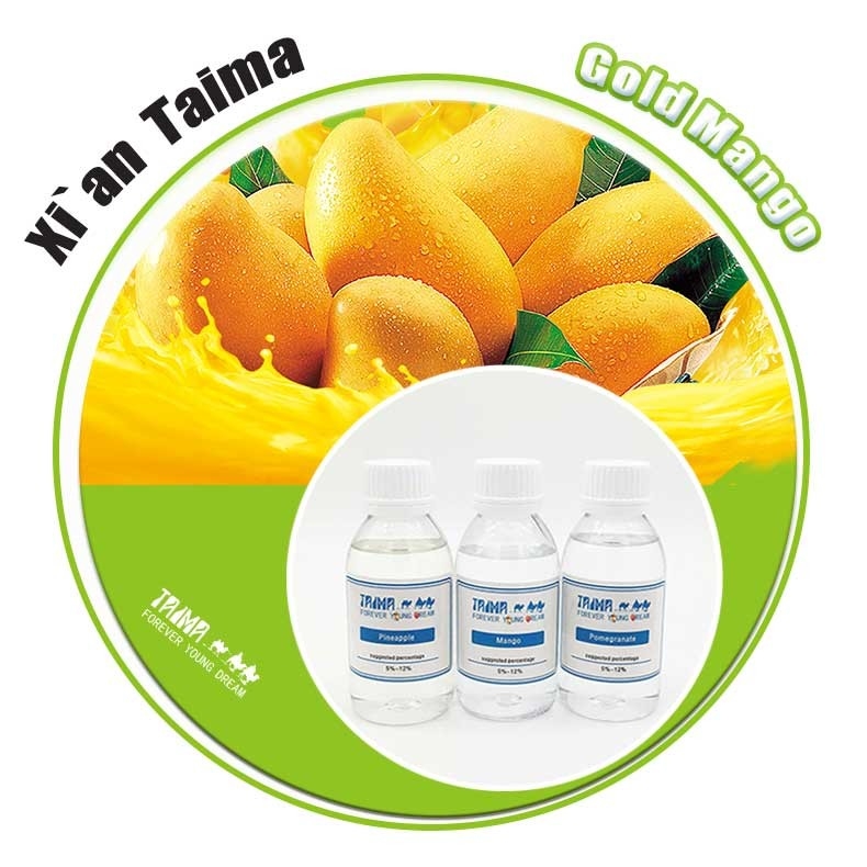 High Strong Gold Mango Ice Flavored Liquid Concentrate Popular For Ejuice Eliquid 1000 Kinds