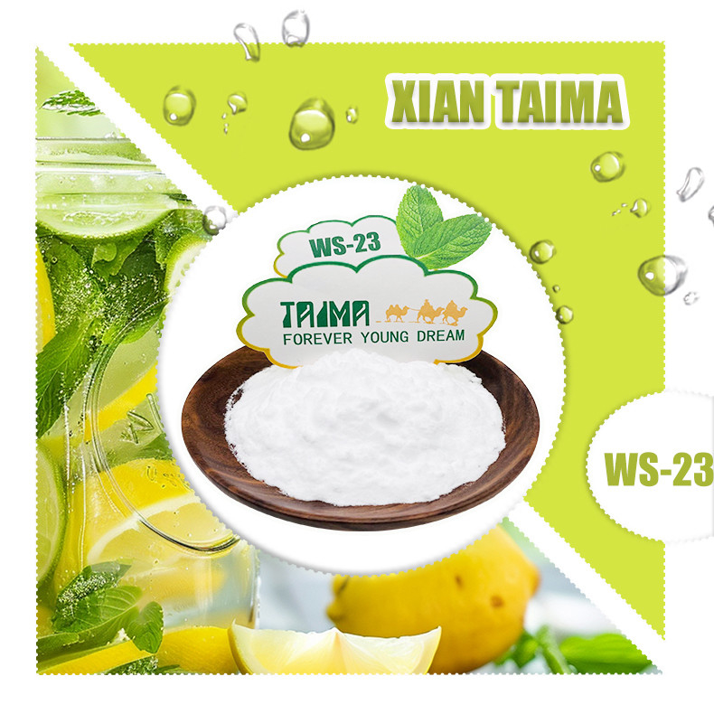 Food-grade cooling agent WS-23 manufacturer, flavor enhancer, mint-type cooling and strengthening agent, free sample, minimum batch quantity 1kg
