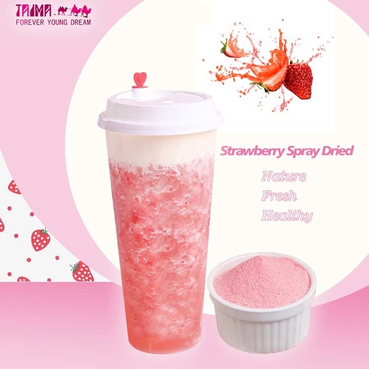 Strawberry Powder Spray-dried Powder Nature Pomegranate DRIED STRAWBERRY POWDER For Beverage For Baking