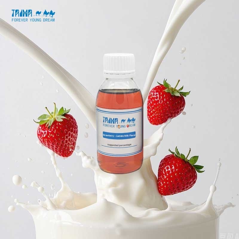 Concentrated Beverage Flavor Rich Strawberry Lactate Milk Aroma For Products