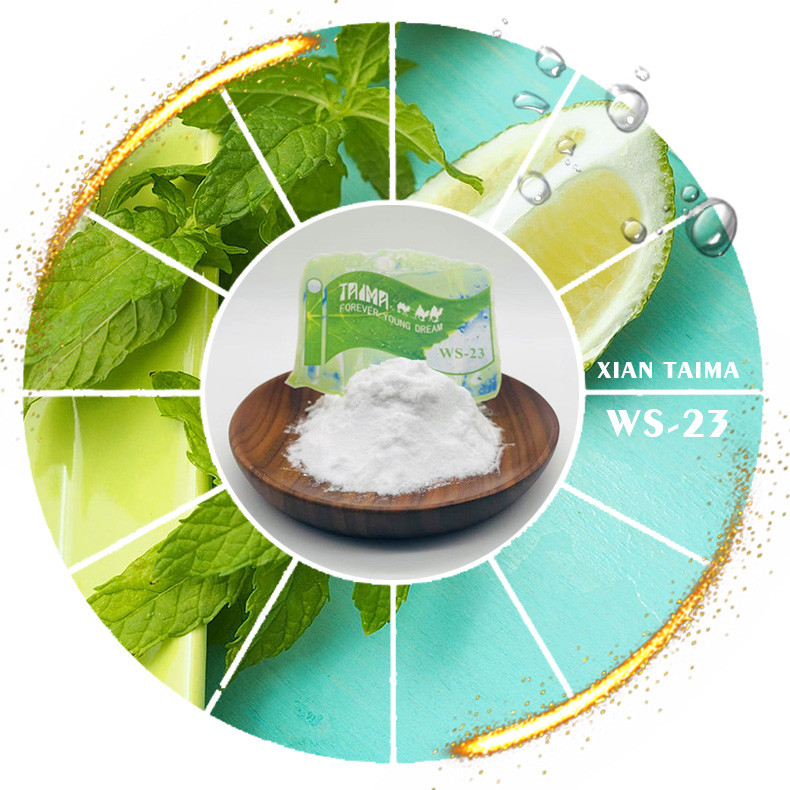 Cooling Agent WS-23 Powder 99% CAS No 51115-67-4 Low MOQ Food Grade WS23 Cooling Agent for Beverages Candy Confection