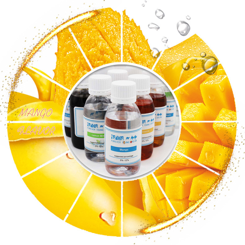 DIY PG/VG Base E-Liquid Concentrates Pure Mango Flavor With Smooth Nicotine Hit