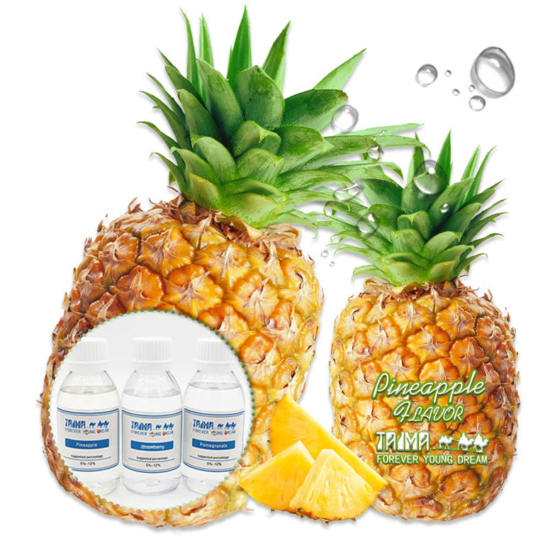 Pineapple Flavor E Cigarette Liquid Flavor with 5%-12% Mixed Ratio and 8% Adding Ratio for Quick Delivery
