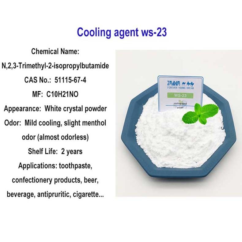 Powdered Ws23 Cooling Agent High Purity For E Liquid / Mint Candy  Dry Place Storage