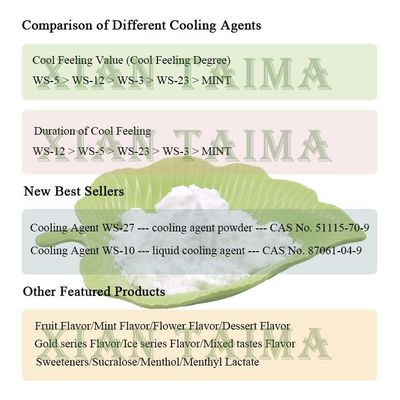 China Cooling WS-3 Koolada for Cas Number 39711-79-0 DHL Etc Transport