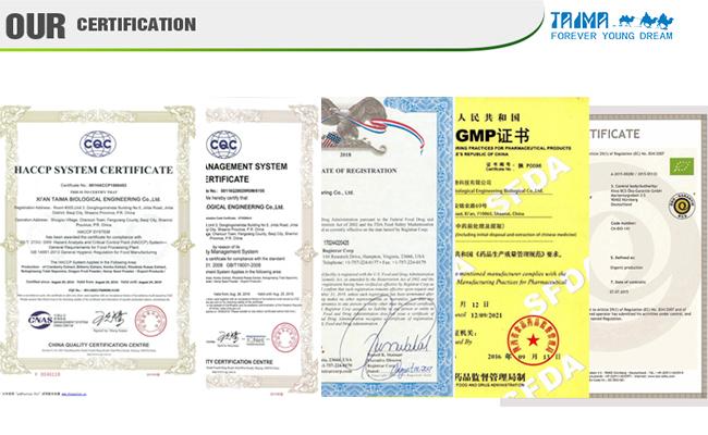 high concentrate fruit flavors our certification